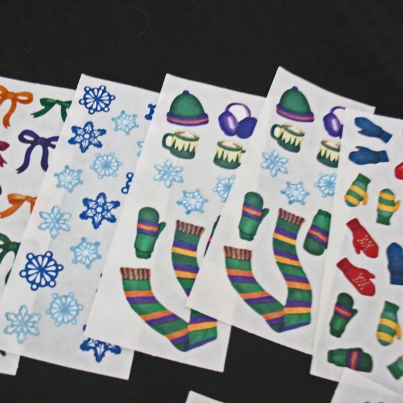 Sticker Lot  pieces, Bits and Large Lot Christmas, Floral, Snow Studio Stickers - Picture 8 of 11